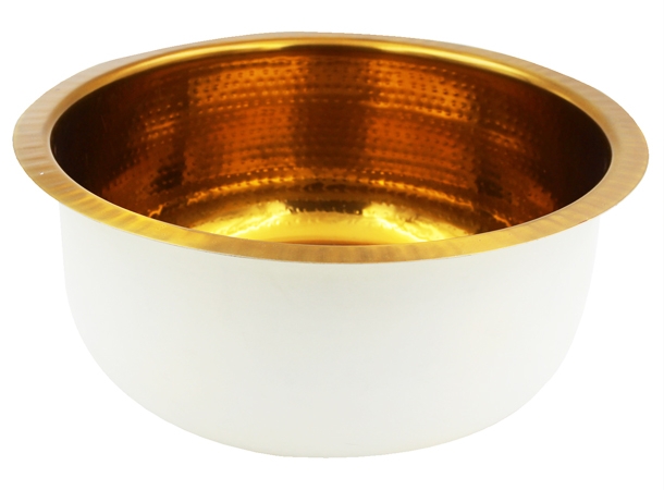 White Gold Pedicure Bowl