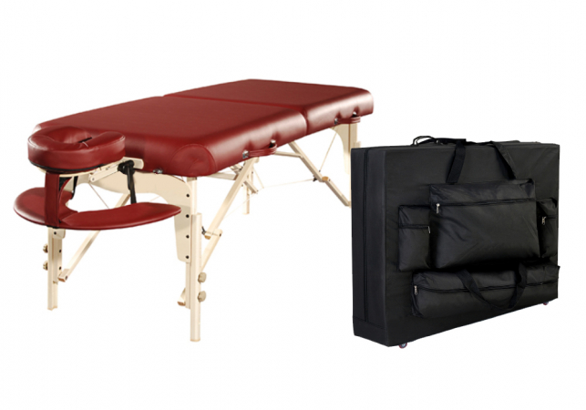 Luban-Landmark S30 Portable Massage Table Burgundy