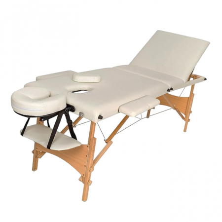 High-Density Foam Padding on Massage Table -beige