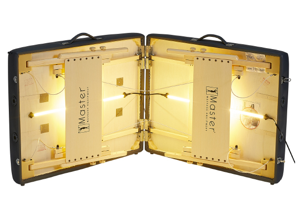 Energy-saving ambient lighting system for massage setups