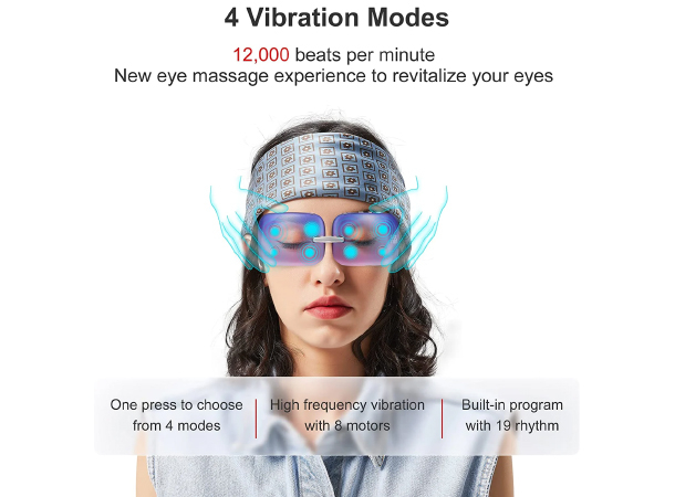 Hi5 smart heated eye massager for daily eye care and comfort