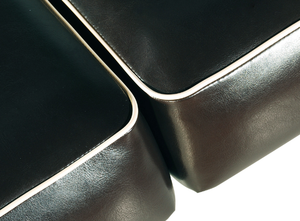 Close-Up of Memory Foam Cushioning on Massage Table