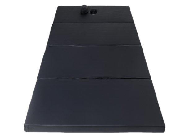 Black Shiatsu Folding Sponge Pads in folded state.