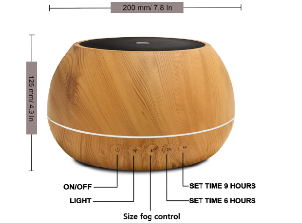Essential Oil Diffuser 1000ml with 7 LED Colors