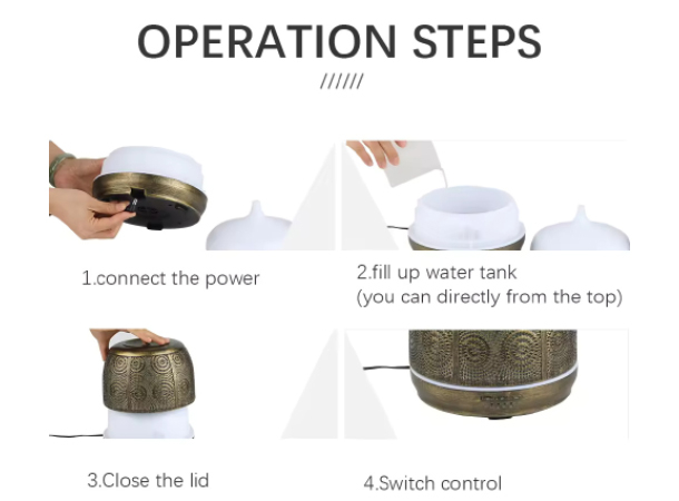 Metal Aroma Diffuser & Air Humidifier