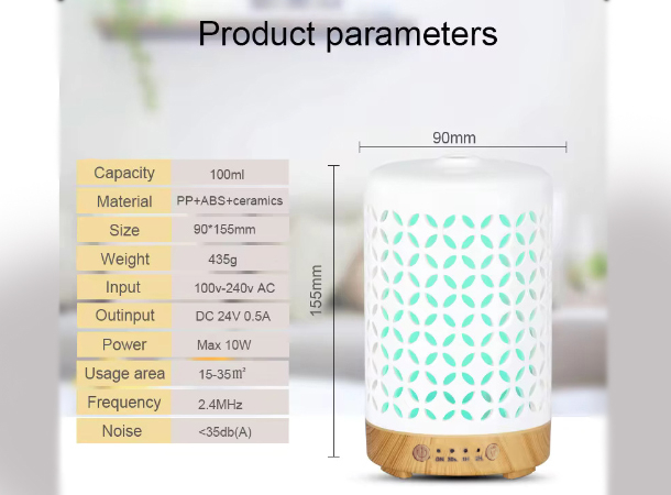 Ceramic Essential Oil Diffuser - 100ml Capacity