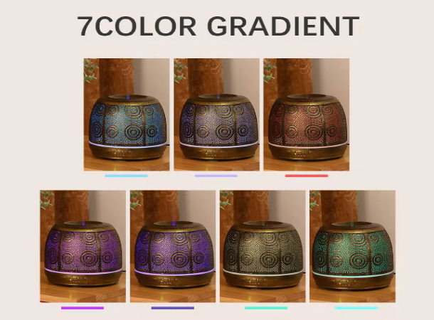 Ultrasonic Metal Aroma Diffuser & Air Humidifier