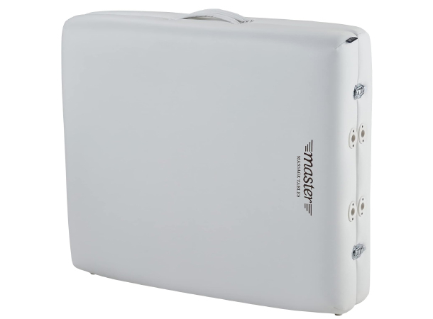 Close-up of Master Massage 31" Extra Wide Montclair Pro Memory Foam Table with carry case