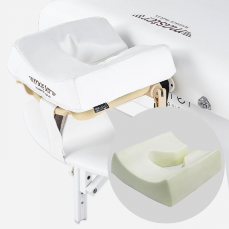Master Massage 31" Portable Massage Table with memory foam cushion and adjustable face cradle