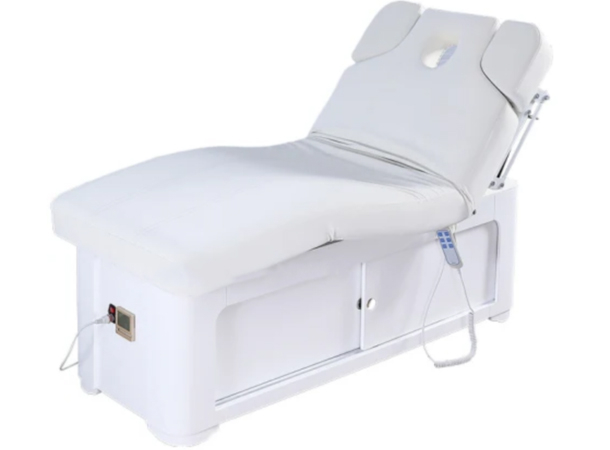 Electric Heated Massage Bed with Storage Cabinet