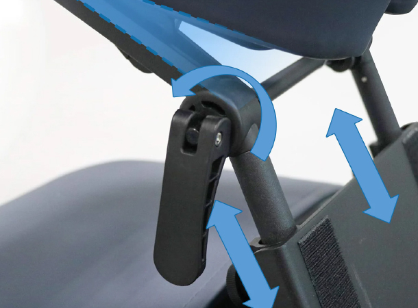 Adjustable height Pack 'N Go Massage Kit chest pad.