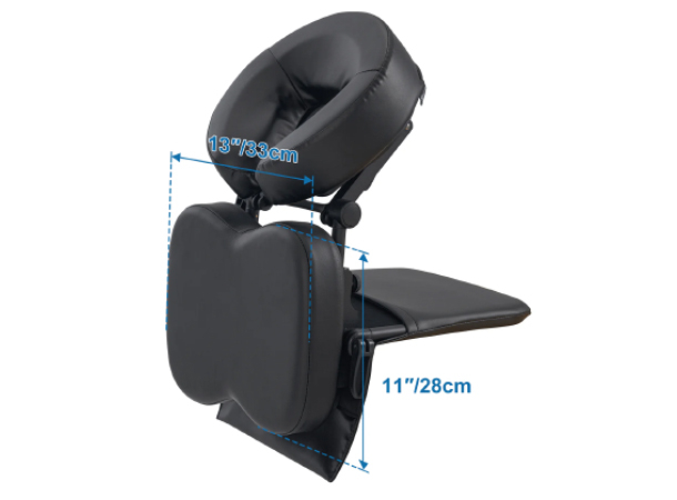 Compact and easy-to-transport massage system.