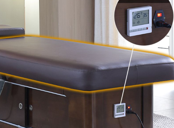 Solid wood massage bed for salons and spas