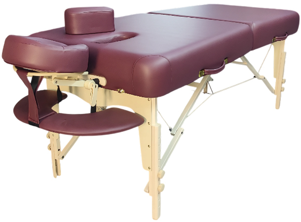 Portable massage table with face hole
