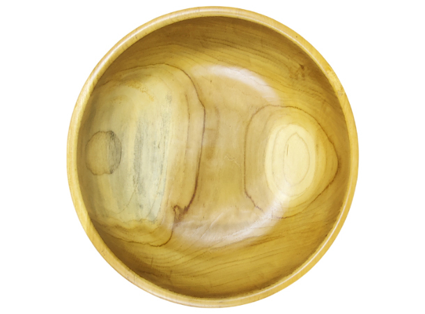 Handcrafted teak wood pedicure bowl with smooth finish