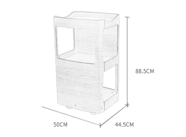 DOYEN premium multi-layer spa salon storage trolley