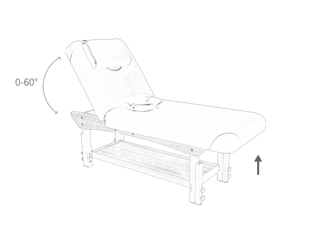 Professional spa wellness table with ergonomic massage design