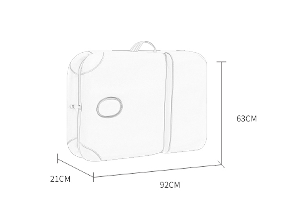 Foldable massage table for spa and therapy