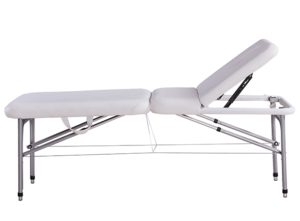 Foldable aluminium massage table for spa use