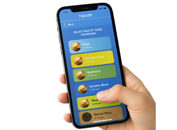 VibroAcoustic therapy device with synchronized vibration and music