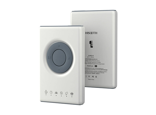 Wellness vibroacoustic sound therapy device in use