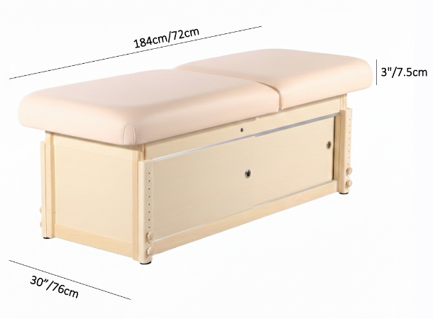 Kaiser massage table with multi-angle tilt adjustment