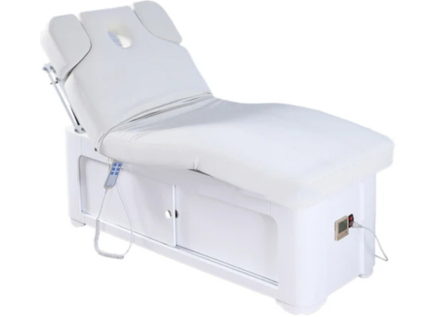 Electric Heated Massage Bed with Storage Cabinet
