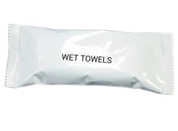 Wet Towels, Cotton Wet Towel Sachet Pack