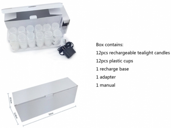 Flameless rechargeable LED candles