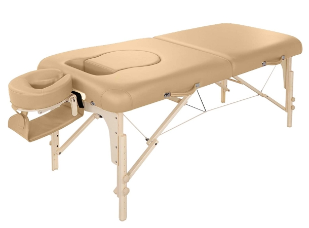 Side View of Master Massage Pregnancy Portable Massage Table Showing Supportive Frame