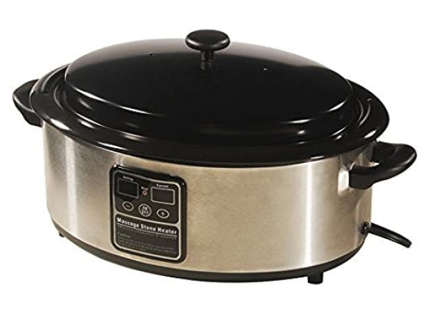 Premium Master 6-Quart Stone Warmer with stainless steel build.
