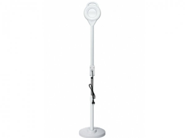 Adjustable LED magnifying lamp with bright, energy-efficient lighting