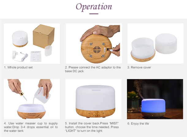 Quiet Aroma Diffuser - Ideal for Yoga and Spa Environments