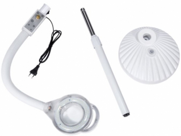Professional LED magnifying lamp with magnification for close-up tasks