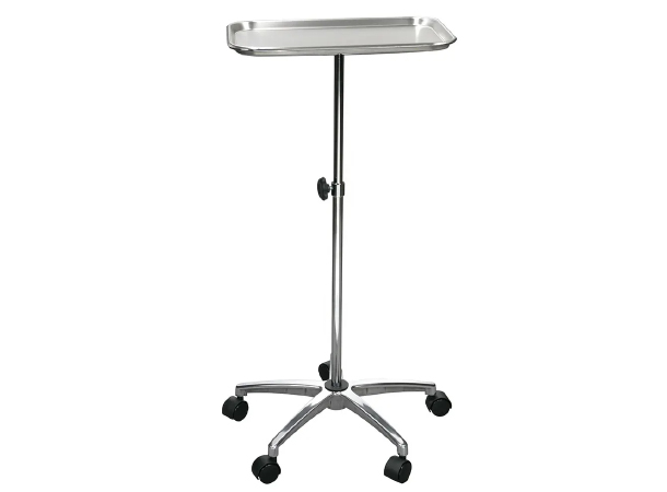 Mayo Tray Rolling Trolley Stainless steel With Five Wheels