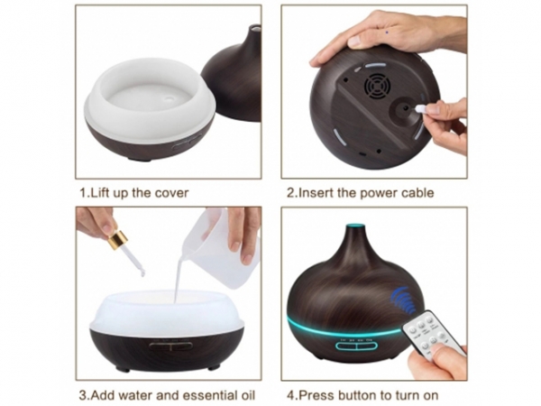 Ultrasonic Aroma Diffuser Enhancing Spa Environment