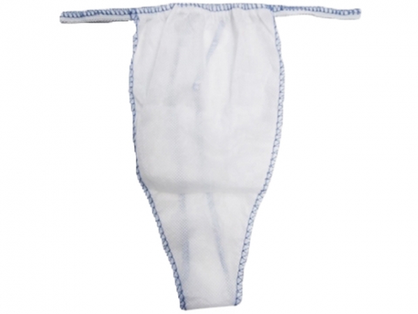 Soft nylon disposable T panty for treatments.